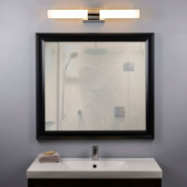 Stilren Spegellampa, Modern Tunn Design Dimbar Vägglampa För Sovrum Badrum Hallar, Rostskyddad Aluminiumlampa, Hög Ljusstyrka LED