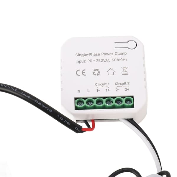 Smart Energiovervåker for ZigBee KWh Strømforbruksmåler med 80A Klemme Strømtransformator 90‑250VAC