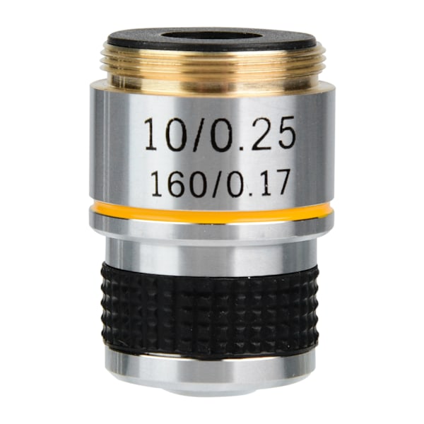 10X 185 Biologiskt Mikroskop Akromatiska Objektivlins 160/0.17