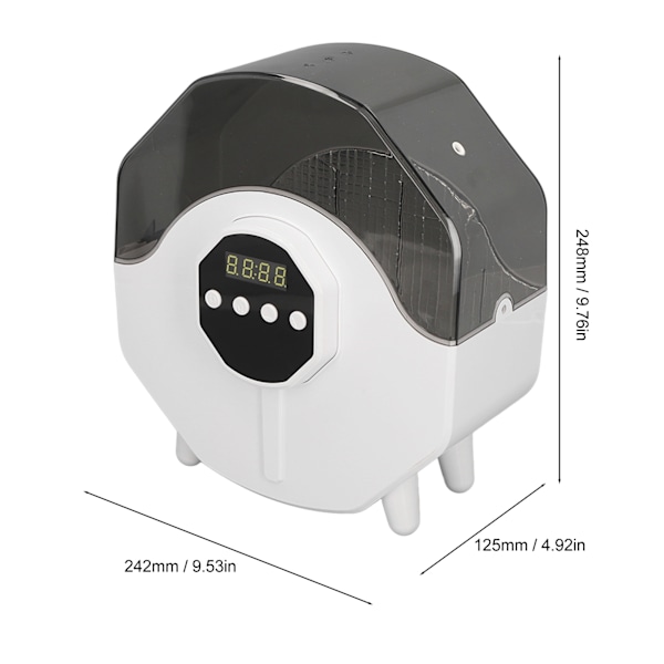 3D Printer Filament Tørreboks Hurtig Opvarmningshastighed Halvgennemsigtig Lukket Filament Opbevaringsboks 100‑240V EU Stik