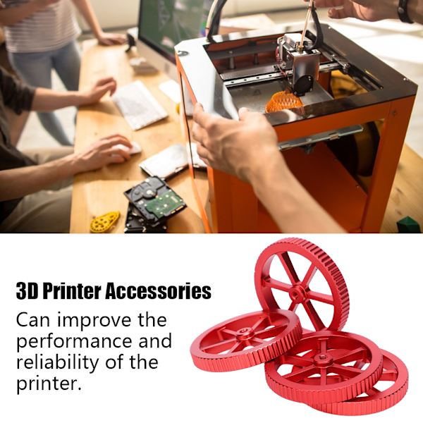 3D-skrivar Extruder Uppgraderingskit Röd Hand Vrid Nivelleringsmutter Fjädrar Dämpare Set