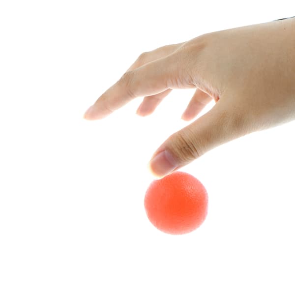 Eggformet gripball for håndterapi, silikonmassasjeterapi gripball for håndleddsfingerstyrkeøvelse stresslindring, fast terapiball