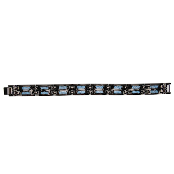 Magnetisk Terapi Armbånd i Rustfrit Stål - Smertelindring - Stilfuldt Kulfiber Magnet Armbånd