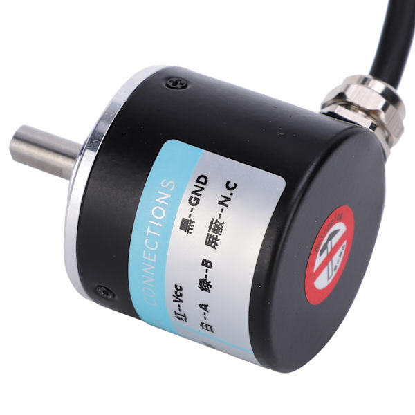Encoder 5‑24V DC AB 2-Fase Inkremental Rotations Solid Shaft Encoder til Kontorautomatisering Engineering1024B