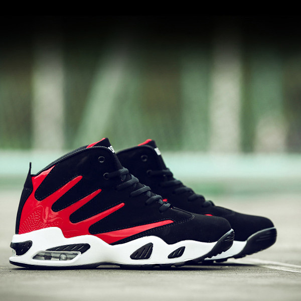 Høye Basketballsko for Menn - Høst og Vinter - Sportsko i Blå black and red 43