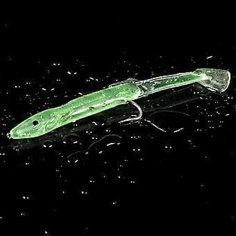 Selvlysende med krog Lu Sub Blød Fiskelokkemad Fluorescerende Lu Sub Agn Silikonepose