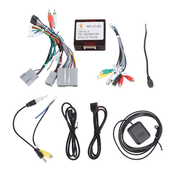 7 tommers bilstereo for Android 12 berøringsskjerm GPS-navigasjon trådløs Bluetooth radio multimediaspiller erstatning