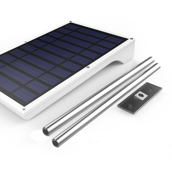 Bevegelsessensorlys, utendørs solcellelamper med oppgradert solcellepanel, flere arbeidsmoduser og vannbestandighet, for sikkerhetsbelysning, 2-pakning, hvit