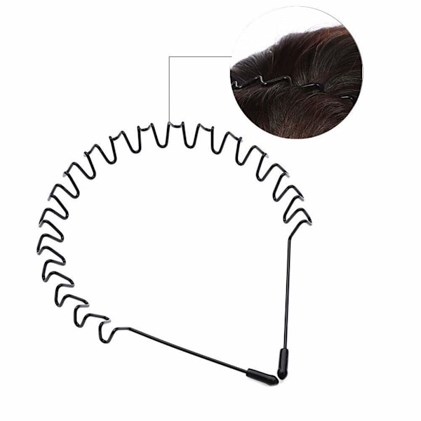 Stilren Design Metall Hårband, Justerbart Pannband i Modestil för Unisex, Halkfri Design Kvalitetsmaterial Hårband för Utomhussporter & Dagligen