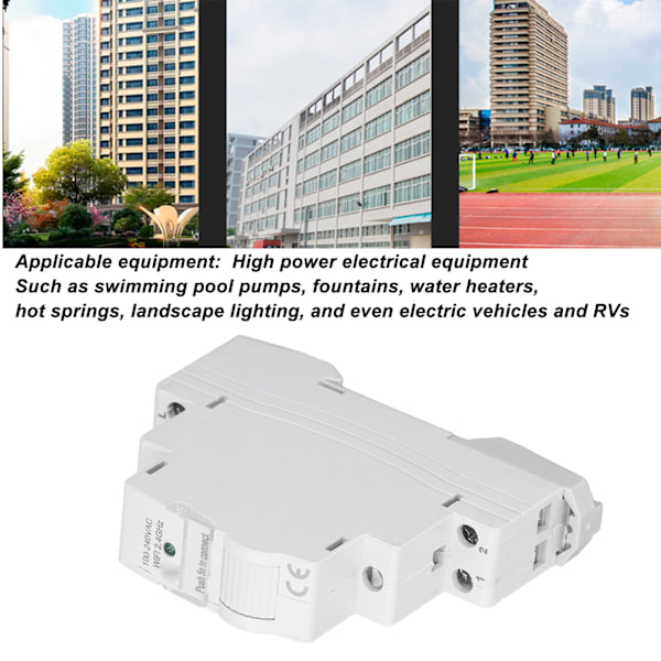Wifi Smart Energimätare Realtid Ström Spänning Effektövervakning 1 Grupp Enkel Kontroll Elmätare AC 100‑240V