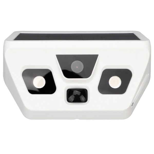 Solcellsdriven Mörkerkamera Rörelsesensor Belysning IP56 1080P 120 Grader Uppladdningsbar Utomhussäkerhetskamera