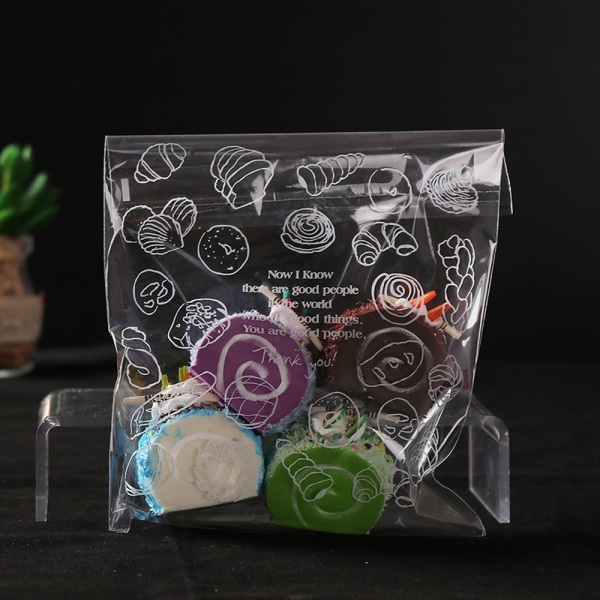 200 pakke DIY selvklebende plast gjennomsiktig godteri