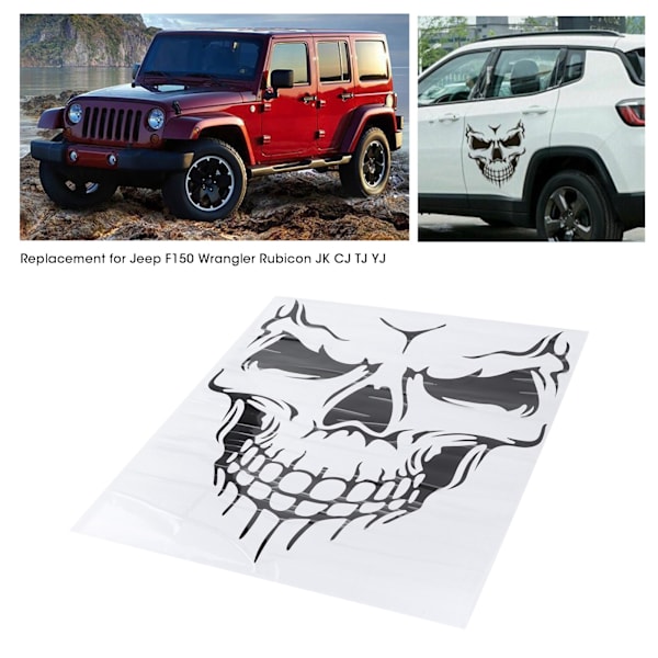 Auton tarra konepellin oveen, leikattava, itseliimautuva Jeep F150 Wrangler Rubicon JK CJ TJ YJ:lle
