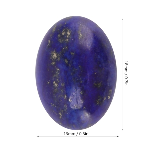 20 kpl Soikeita Litteitä Lapis Lazuli -Kabošoneja Upea Renkaan Kaulakoru DIY Kivihelmi Korujen Valmistukseen