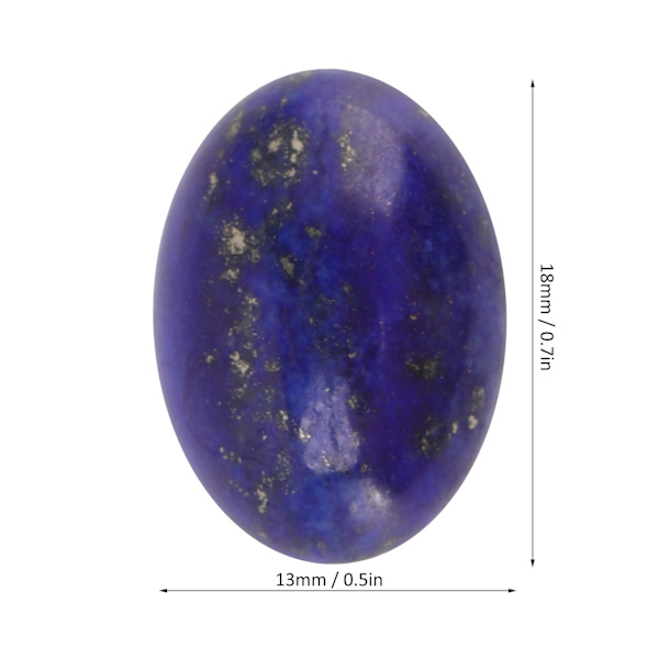 20 st Oval Flatback Cabochon Lapis Lazuli Utsökt Ring Halsband DIY Stenpärla för Smyckestillverkning