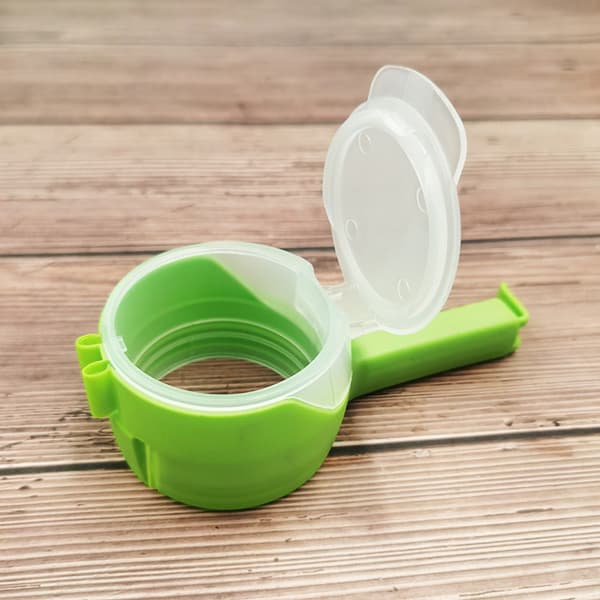 Sæt med 2 Lukkeklips, Grønne Køkkenklips, Poseclips, Snack Di