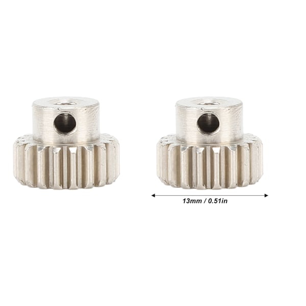 3 st Metallmotorväxlar med ställskruvar M0.6 Modul 3.175mm Håldiameter Pinjongväxel för 1/10 RC Bil Lastbil 20T