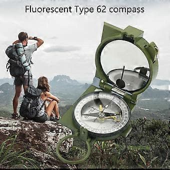 Multifunktionella geologiska kompasser Högprecisions kompasser för camping och överlevnad för utomhusaktiviteter