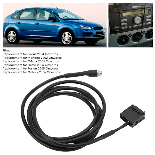 12-polet Bluetooth 5.0 AUX IN Adapter 3,5 mm 6000CD Lydkabel Udskiftning til Focus 2004 og fremefter