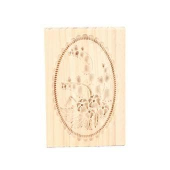 Campanula Blomma Kakform Portabel Hem DIY Trä Pepparkaksform