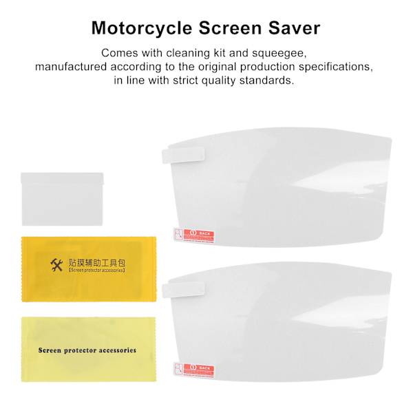 2 stk. Motorcykel Speedometer Skærmsfilm Klynge Ridsebeskytter Dæksel Vandafvisende Udskiftning til Yamaha Nmax 155 2020