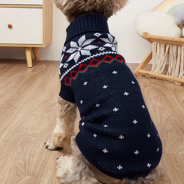Hunde julesweater efterår og vinter varmt kæledyrstøj s