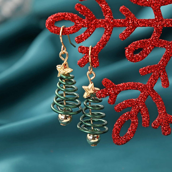 Christmas Dingle Hook øredobber Små søte juletre smykker