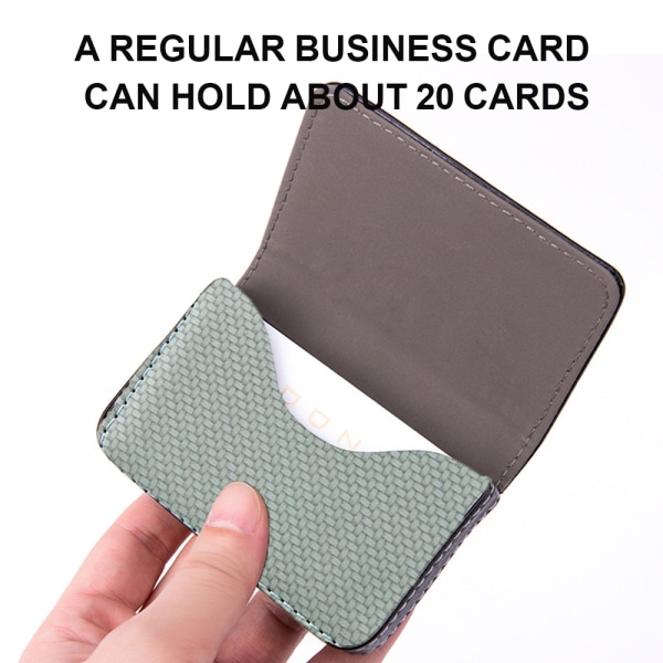 PU-nahkainen taskuluottokorttipidike, käyntikorttiteline,