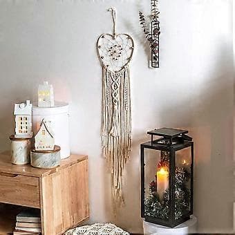Vægophæng boho dekoration, macrame drøm vævet vægdekoration tæppe