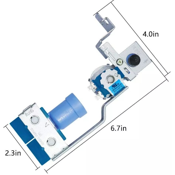 Vatteninloppsventil Ersättning, Robust Plastkonstruktion, Metallfästen, Enkel Installation, 100% Helt Ny För Lg, Kenmore Kylskåp