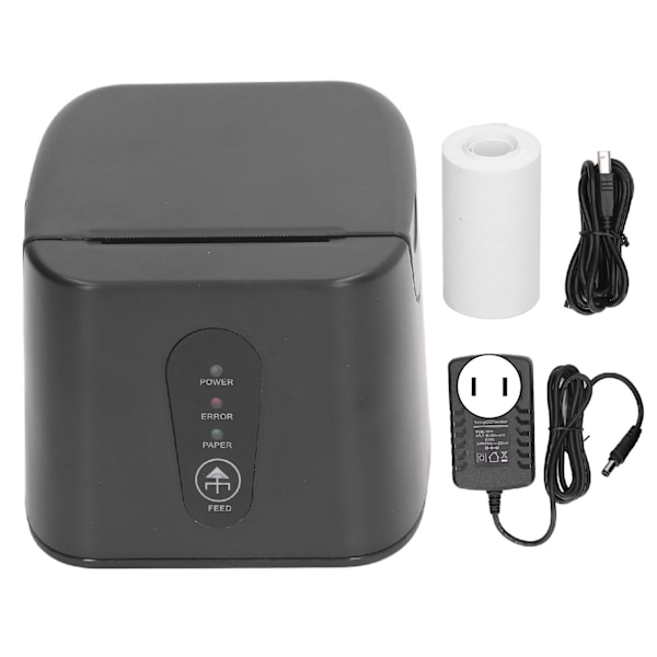 Termisk Kvittoskrivare Skärare 58mm USB och Bluetooth Trådlös POS 100‑240V