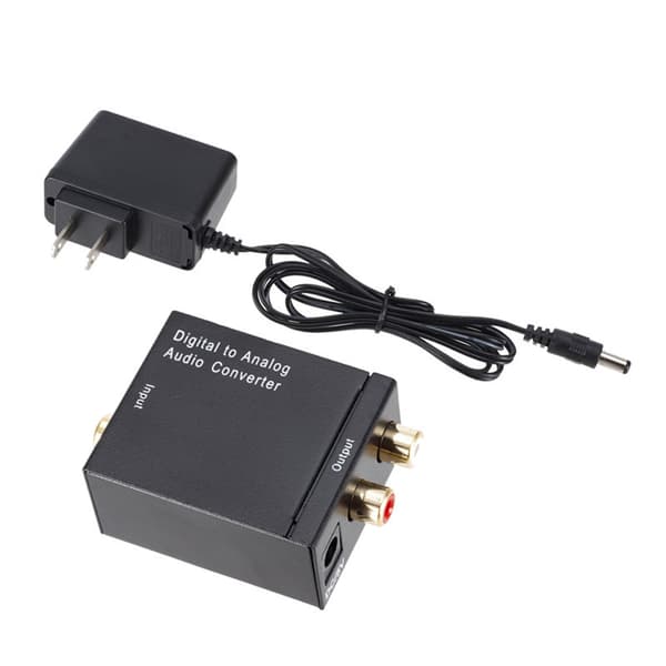 Koaksial Digital til Analog Konverter, Digital Optisk til Analog Lydkonverter, Konverterer SPDIF Digital Lyd til RCA Analog Output med Høj Kvalitet