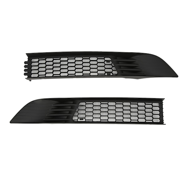 2 stk. Frontgrillnett Lys Svart Bumper Ventilasjonsgitter Erstatning for Tesla Model Y 2020‑2023