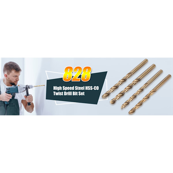 74-delt sæt af M35 koboltbore HSS-CO spiralborekombination (1,0-8,0 mm)
