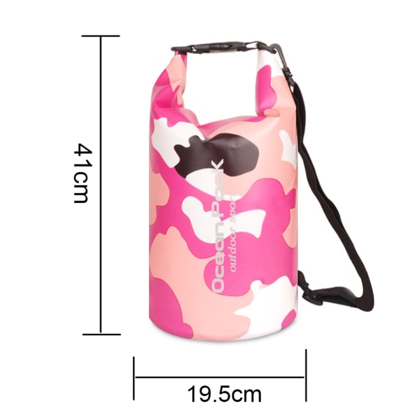 Camouflage bag PVC waterproof bucket bag Waterproof bag Beach