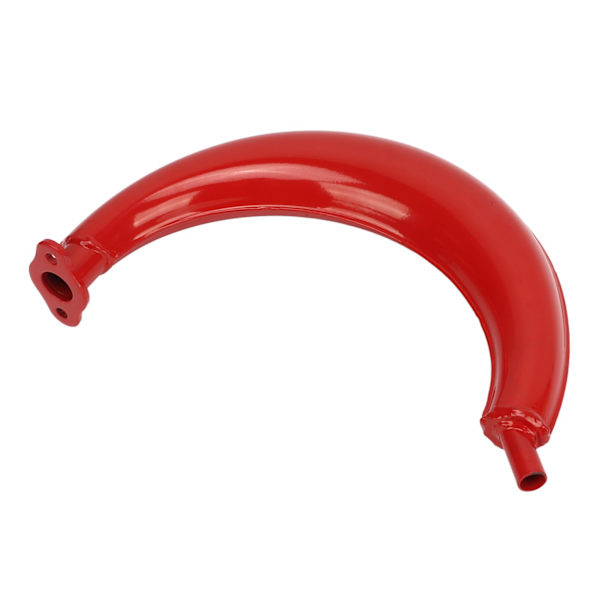 Avgassdämpare Röd Avgassilencer Rör Halvmåneform 40mm Ersättning för 49cc 60cc 66cc 80cc 2-taktsmotor