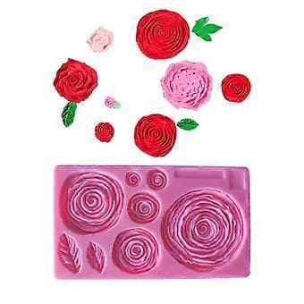 Silikone Chokoladeforme Fondantforme Roseformet Silikonemateriale Husholdningsbageform DIY Kagedekorationsgadgets