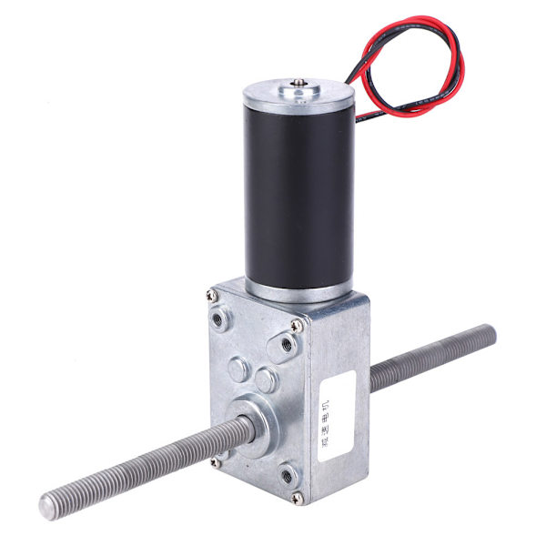 12V Dobbelt Aksel Metal Gearkasse Turbo Orm Hastighedsreduktions Gearmotor M8 Gevind31