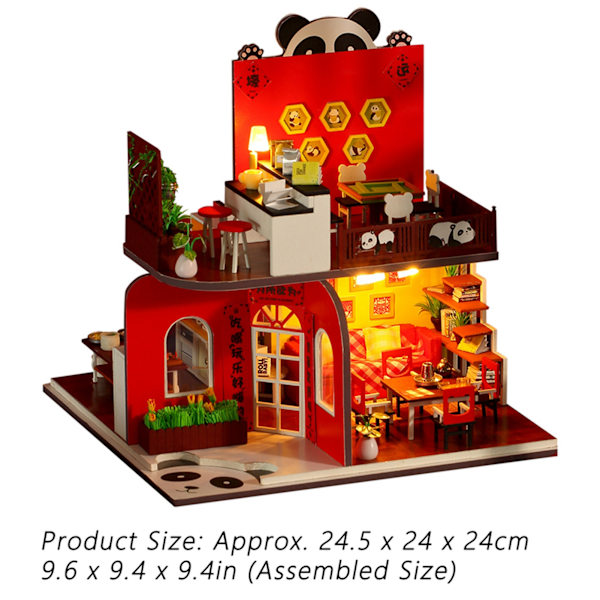 Miniatyr Dukkehustmodeller Kit Miniatyr Dukkehust Møbler Tilbehør Leke Bursdagsgave