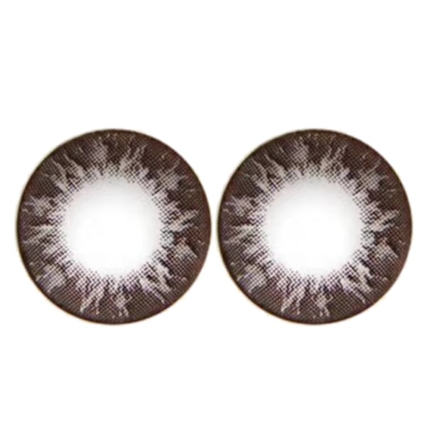 2 par 14mm Unisex Kontaktlinser Årlig Användning 0 Grader Ögonmakeup Kosmetiskt Tillbehör Kaffe