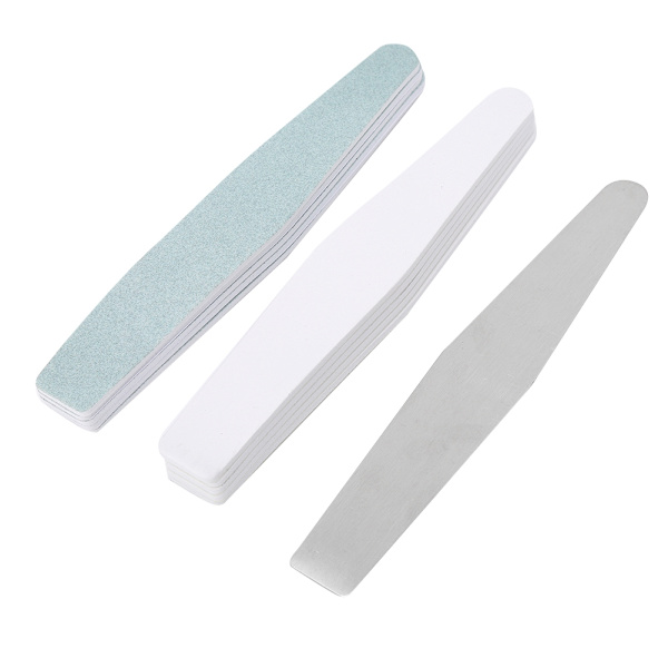 Utbytbara Nagelsandpapper Bar i Rostfritt Stål Slipband Nagelverktyg Polering Naglar Konstverktyg 2#