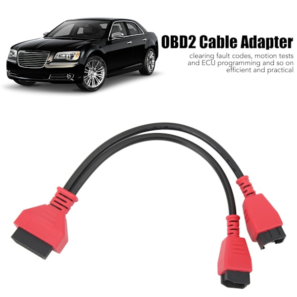 OBD2 Kabeladapter 12-polig 8-polig Programmeringskontakt Bildiagnostiskt Verktyg Ersättning för Chrysler 2018+