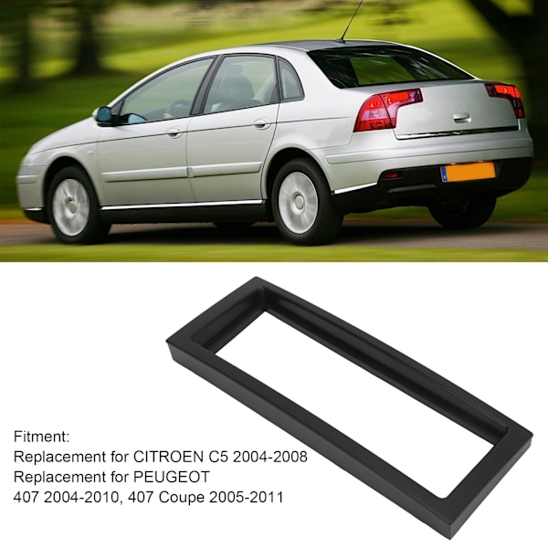 Radiostereon asennuskehyksen kaksois-DIN-soittimen runko musta korvaava CITROEN C5 2004‑2008