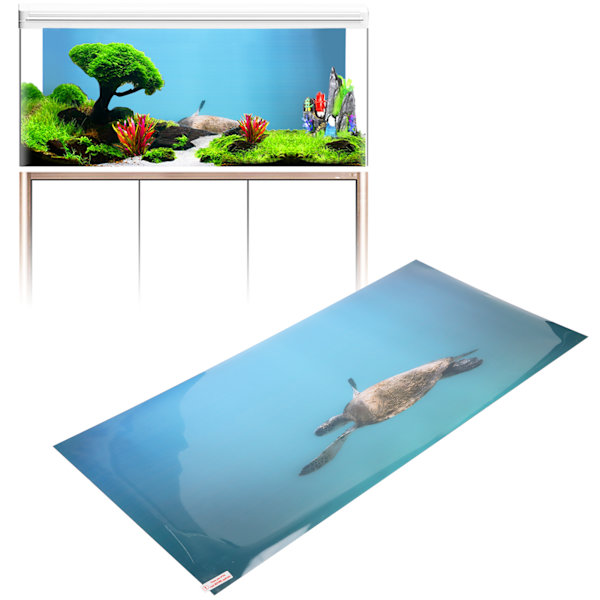 Akvaarion Taustakuva Paperi PVC Itseliimautuva 3D-efekti Kalatankki Koriste Poster 61x41cm