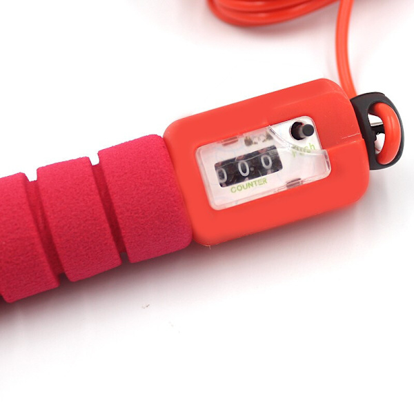 Orange Color Sponge Soft Handle Counting Skipping Rope Children'