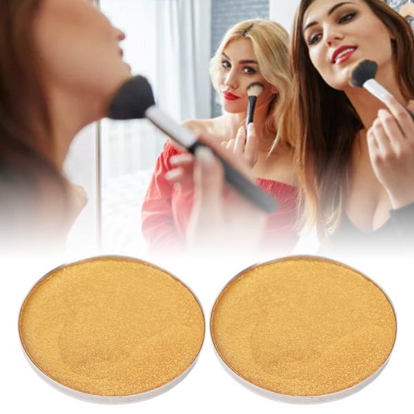 2 st ansiktsfärg Concealer Enstaka Glitter Färgglad Långvarig Pressad Puder Concealer för Halloween Cosplay 19