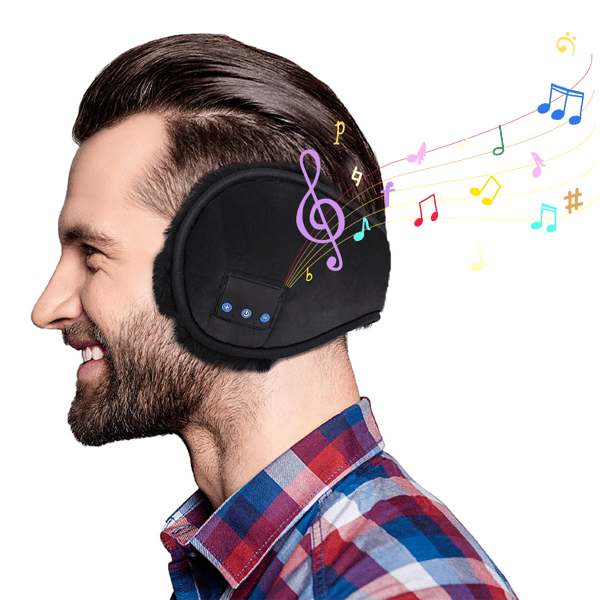 Multifunktionella musiksport-hörselmuffar Bluetooth Öronvärmare för vintern
