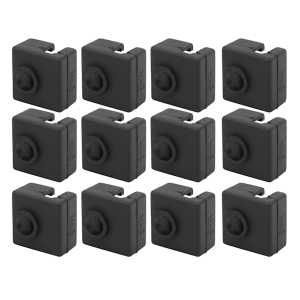 12 st Heater Block Cover Värme Aluminium Hätta Silikonstrumpa Sleeve 280℃ Högtemperaturbeständig för MK7/8/9