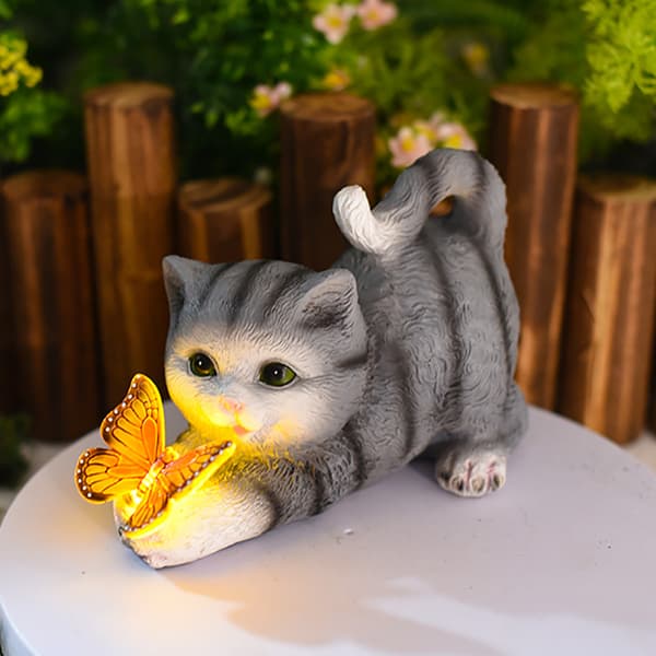 Realistisk Simulations Kat Figur Resin Simuleret Dyremodel Kunstig Kat Model