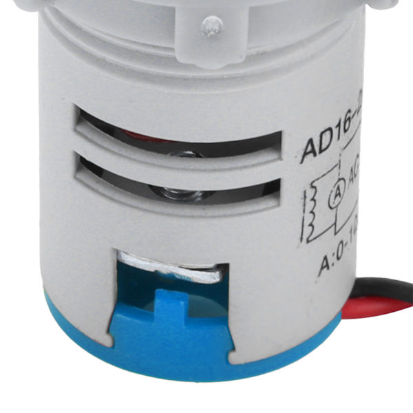 Digital Strömmätare Kristallpanel Amperemeter Rund Signalindikator AC 220V AD16‑22DSABlue